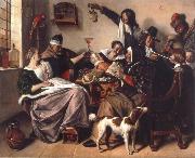 Jan Steen The Way hear it is the way we sing it oil on canvas